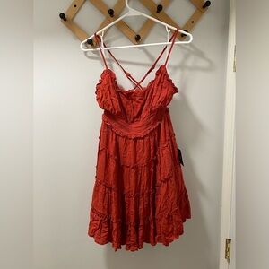 NEW! Lulus Boho Mini Swing Dress